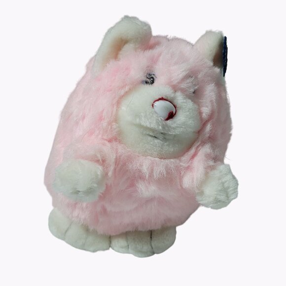 Vintage Applause Diane Pink Cat 9 inch Plush Chubby Kitty Stuffed Animal Toy - Picture 3 of 12